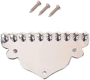 Verchroomd Mandoline Staartstuk Voor 10 String Mandoline Vervanging Musical