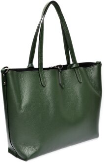 VERDE Leren Tas Groen - One Size