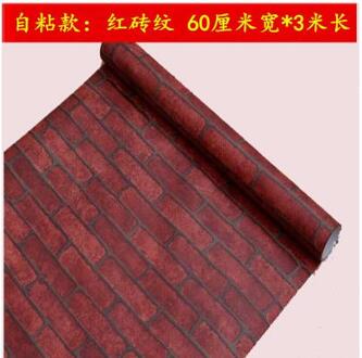 Verdikking Lijm Pvc Waterdicht Behang Slaapkamer, Woonkamer Achtergrond Muur Baksteen Herstellen Van Oude Manieren Graan Muur-86z 3