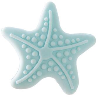 Verdikking Mute Deur Muur Stok Modellering met lichtgevende Rubberen Handvat Deurslot Beschermende Pad Home Decor 1PCS blauw