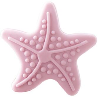 Verdikking Mute Deur Muur Stok Modellering met lichtgevende Rubberen Handvat Deurslot Beschermende Pad Home Decor 1PCS roze