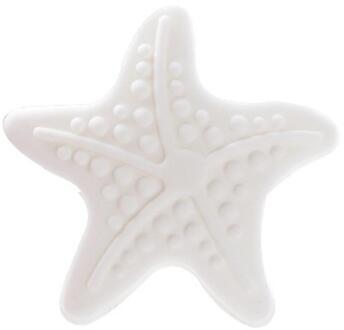 Verdikking Mute Deur Muur Stok Modellering met lichtgevende Rubberen Handvat Deurslot Beschermende Pad Home Decor 1PCS wit