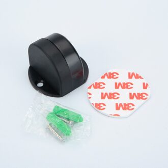 Verdikking Roestvrij Staal Dual-Gebruik Deurstopper Deur Houders Catch Floor Nail-Gratis Deur Stopt Sticker Deur Stop ruisonderdrukking zwart