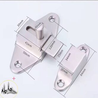 Verdikte 304 Rvs Bout Lock Gesp Deurslot Anti-Diefstal Gesp Deur Gesp Deur Bolt Deurklink precisie-Cas