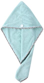 Verdikte Badmuts Super Absorberend Sneldrogend Haar Douche Cap Gewikkeld Handdoek Bad Cap Badkamer Accessoires groen