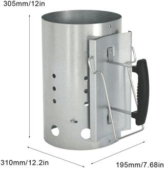 Verdikte Gegalvaniseerd Houten Handvat Carbon Vat Ontsteking Vat Point Carbon Barbecue Carbon Opslag Vat