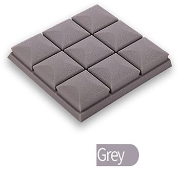 Verdikte Geluidsisolatie Boord Voor Kinderen Kamer Geluiddichte Katoen Akoestisch Schuim Stop Absorptie Spons Studio Ktv Geluiddichte grijs