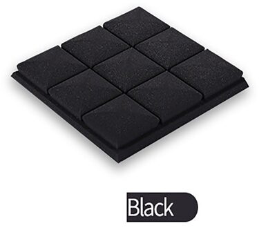 Verdikte Geluidsisolatie Boord Voor Kinderen Kamer Geluiddichte Katoen Akoestisch Schuim Stop Absorptie Spons Studio Ktv Geluiddichte zwart