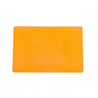 Verdikte Leren Nordic Westerse Dineren Mat Antislip Isolatie Huishouden Effen Kleur Dineren Mat Te Reinigen Voor hotels Oranje