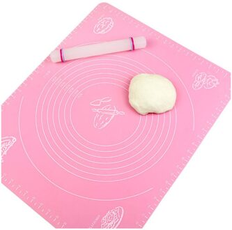 Verdikte Siliconen Kneden Deeg Non-stick Mat Keuken Bakken Tools Accessoires Cake Koken Gereedschap Servies Keuken Gadgets roze