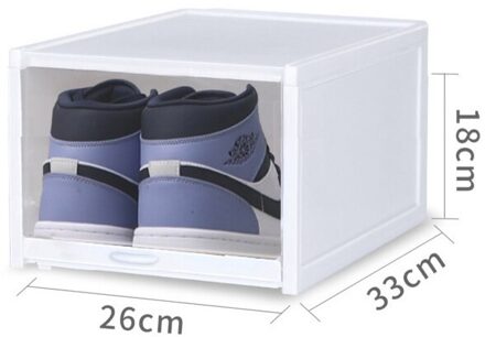 Verdikte Transparante Schoenendoos Vocht En Stofdicht Schoen Opbergdoos Douyin Grote Mannen Plastic Lade Schoenendoos Zd