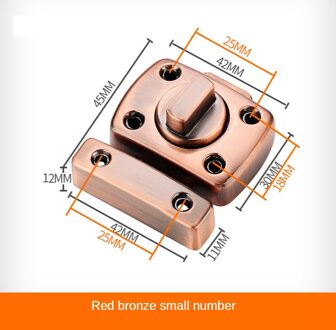 Verdikte Universele Klink Deur Anti-Diefstal Gesp Zinklegering Kleine Deur Klink Lock Pull Kast Klink klein koper