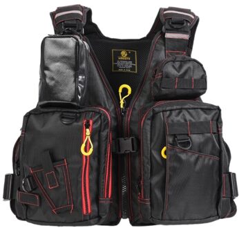 Verdikte Vissen Vest Vliegvissen Drijfvermogen Vest Vistuig Outdoor Sport Vest Multi Pockets Drijfvermogen Veiligheid Jas