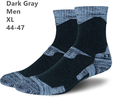 Verdikte Volwassenen Skiën Running Wandelen Bergbeklimmen Sport Sokken Ademend Absorberen Zweet Mannen Vrouwen Outdoor Sokken heren donker grijs XL
