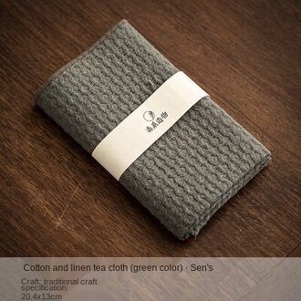 Verdikte Water-Absorberende Theedoek Tafelkleed Huishouden Thee Kamer Katoen Linnen Vierkante Theepot Handdoek Mat Theeceremonie Gebruiksvoorwerpen thee towel C