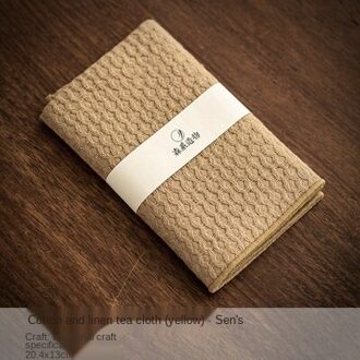 Verdikte Water-Absorberende Theedoek Tafelkleed Huishouden Thee Kamer Katoen Linnen Vierkante Theepot Handdoek Mat Theeceremonie Gebruiksvoorwerpen thee towel D