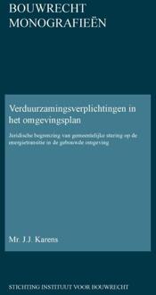Verduurzamingsverplichtingen in het omgevingsplan -  J.J. Karens (ISBN: 9789463150958)