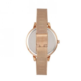 Vereenvoudig het 5800 mesh armbandhorloge Wit
