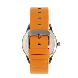 Vereenvoudig het 6300 horloge met leren band Oranje