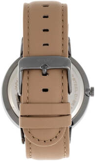Vereenvoudig het 6500 horloge met leren band - maat Beige
