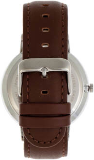 Vereenvoudig het 6500 horloge met leren band Zwart/bruin - One Size