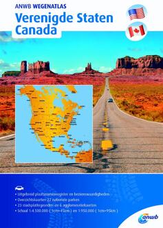 Verenigde Staten/ Canada - Anwb Wegenatlas - (ISBN:9789018043834)