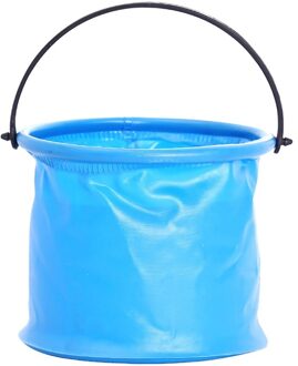 Verf Borstel Wasmachine Emmer Opvouwbare Emmer Multifunctionele Spoelbak Wassen Zak Draagbare Outdoor Reizen Opvouwbare Water Emmer # LR4 blauw