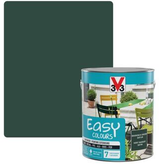 Verf Multi-oppervlakken Easy Colours Zijdeglans Baskisch Groen 2,5l