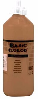 Verf op waterbasis - bruin - 500 ml - hobby verf - gebruiksklaar