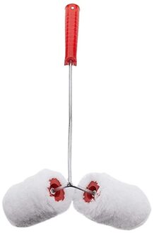 Verf Roller Tool Draagbare Dubbele Hoofd Verf Roller Borstel Handvat Stroomden Rand Muur Schilderen Tool Voor Wanddecoratie