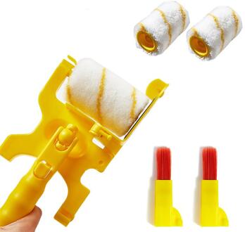 Verf Runner Roller Borstel Handvat Tool Kantoor Kamer Muur Schilderen Thuis Tool Roller Kwast Set Met 2 Rollen Vervanging
