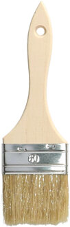 Verfkwasten - plat - 60 mm - kunststof - schilderen