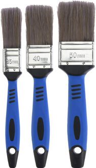 Verfkwasten set van 3x stuks - 25/40/50 mm breed - schilderen - verfbenodigdheden