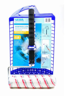 Verfroller 21 cm met verfrooster en verlengsteel