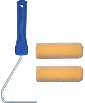 Verfroller beugel / verfbeugel 28 cm inclusief 2x lakverfroller