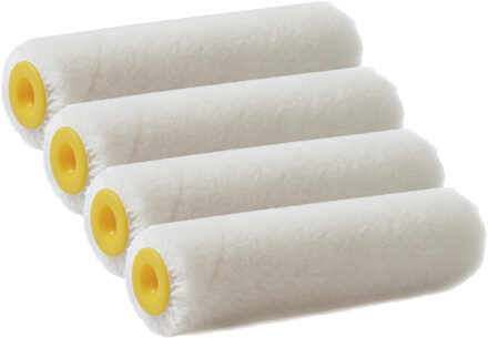 Verfroller met vacht - 5x - anti spatten - 2,5 x 10 cm - pluisvrij - Verfspullen - Schilderen