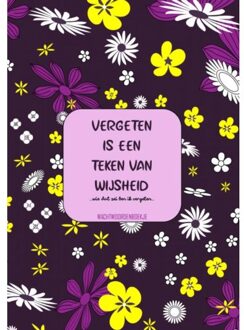 Vergeten Is Een Teken Van Wijsheid - Wachtwoordenboekje - Originele Cadeaus