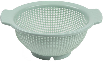 Vergiet - kunststof - zeep - D23 x H10 cm - mintgroen