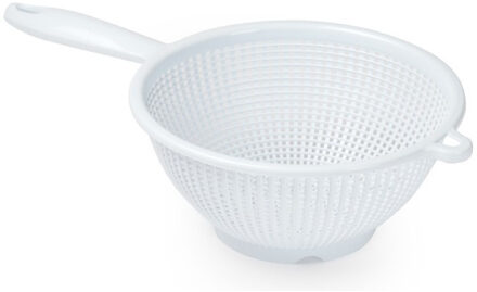 Vergiet met handvat - wit - 24 cm