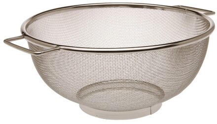 Vergiet/zeef - D23 cm - RVS - keuken artikelen - voor afgieten van eten - keukengerei