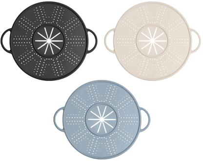 Vergietdeksel 4-in-1 siliconen Ø34cm Multikleur