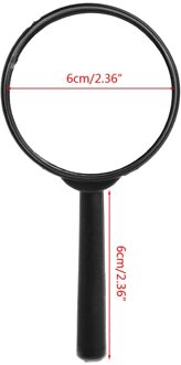Vergrootglas 60 Mm Hand Held Reading 5X Vergrootglas Loupe Reading Glas Lens