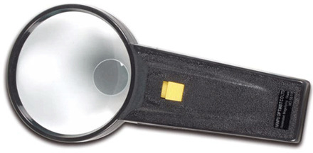 Vergrootglas met LED Lampje - 8 cm - Compact - draagbaar - Handvergrootglas - loep