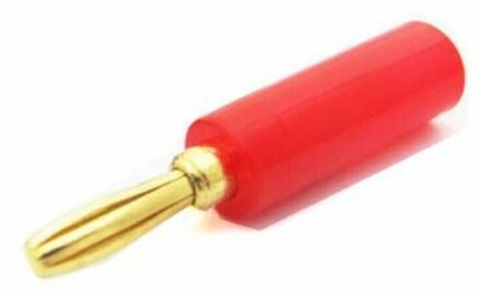 Vergulde banaanstekker Hoek, Male, Rood - small