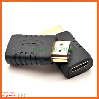 Vergulde Hdmi-Compatibel Male Naar Mini Hdmi Vrouwelijke Volledige Hdmi Adapter Converter Voor Hdtv