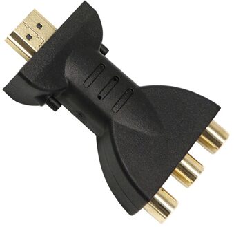Vergulde Hdtv-Compatibleto 3 Rgb Rca Video Audio Adapter Av Component Converter Hdtv-Compatibel kabels