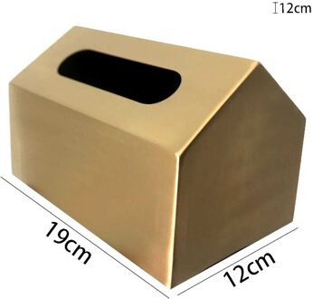 Vergulde Metalen Tissue Doos Fawn Decoratie Doos Magneet Adsorptie Dier Servetten Organizer Eettafel Thuis Decoratie Moderne A-groot