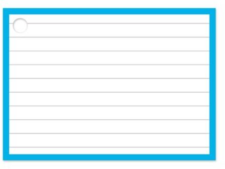 Verhaak A7 met blauwe rand