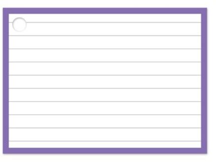 Verhaak A7 met paarse rand