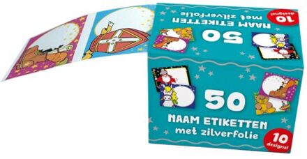 Verhaak naametiketten Sinterklaas 50 stuks Multikleur